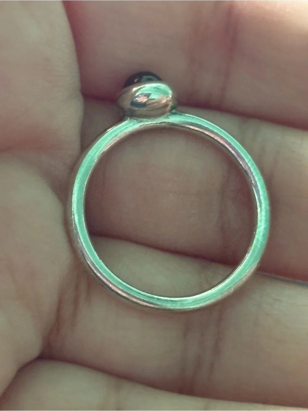 Pandora RETIRED carnelion Sterling Silver Ring